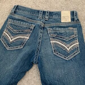 Buckle black vintage three boot stretch jean 28 x 30